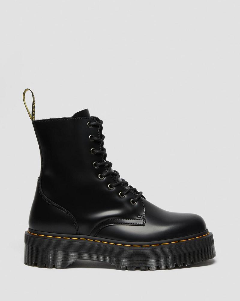 Botas Plataforma Dr Martens Jadon Smooth Cuero Hombre Negros | MX 24GSO